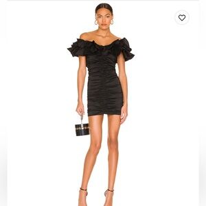 NIKOLINA RUCHED DRESS- Lover and Friends 
Black